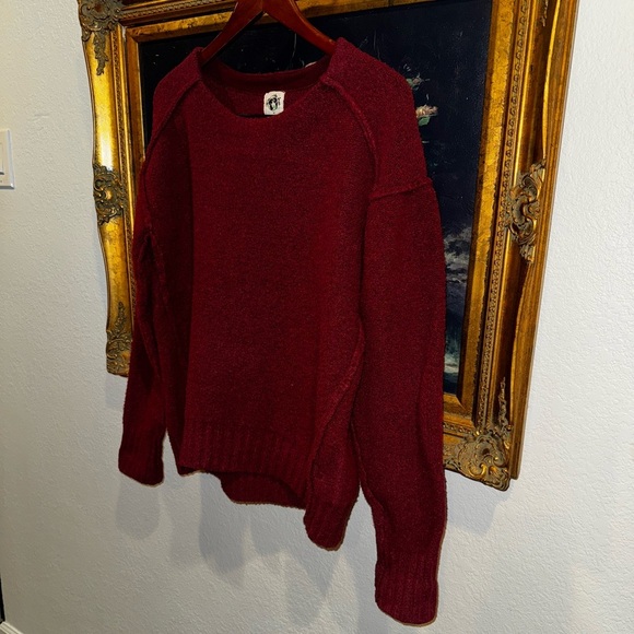 We the Free Care FP Eastwood Tunic in Rhubarb Heather Sweater Size Medium - Picture 3 of 5